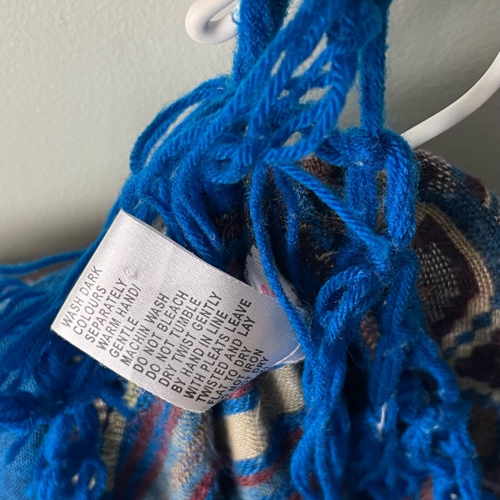 Free People Southwestern Shawl / Size L - Picture 11 of 14